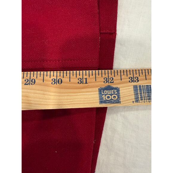 Anthropologie Tulle womens red wool blend button up collared pea coat Medium - Picture 10 of 10